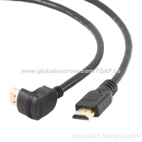 HDMI V.1.4 90-degree male to straight male connectors cable